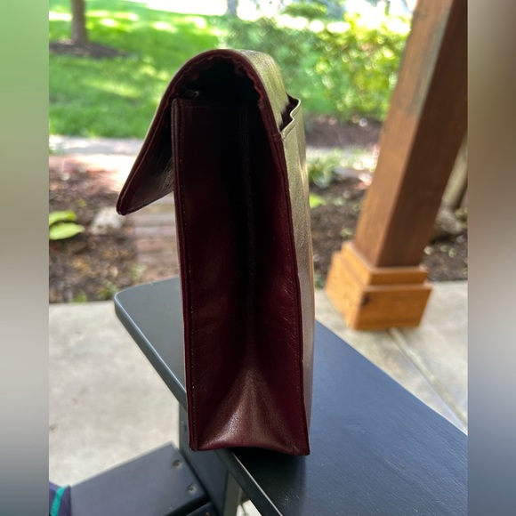 Vintage Dior Burgundy Clutch - Picture 2 of 6